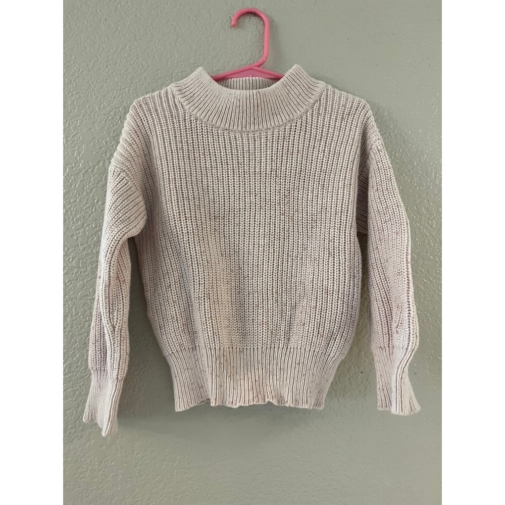Jamie Kay Girls 6 Pastel Fleck Morgan Knit Pink Cotton Sweater Top 3Y